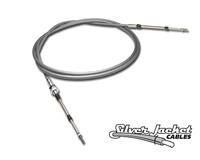 C98-102 - 102 in. / 8.5 ft. ULTIMATE SILVER JACKET BULKHEAD / CLIP COMBO PUSH-PULL CABLE