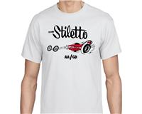 C97-019 - THE STILETTO T-SHIRT, WHITE, XXLARGE