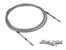 210 in. / 17.5 ft. ULTIMATE SILVER JACKET CLIP TYPE PUSH-PULL CABLE