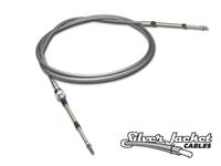 C98-114 | 114 in. / 9.5 ft. ULTIMATE SILVER JACKET BULKHEAD / CLIP COMBO PUSH-PULL CABLE