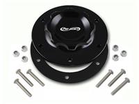 C73-705-BLK | 2-3/4 in. BLACK FILL CAP WITH BLACK ALUMINUM 6 HOLE FUEL CELL BUNG