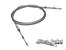 108 in. / 9 ft. ULTIMATE SILVER JACKET BULKHEAD / CLIP COMBO PUSH-PULL CABLE