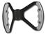 BUTTERFLY STEERING WHEEL - DRILLED (Polished Grips on Brilliance Anodized Black Wheel)