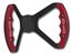 BUTTERFLY STEERING WHEEL - UNDRILLED (Red Grips on Brilliance Anodized Black Wheel)