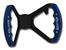 BUTTERFLY STEERING WHEEL WITH TAB - UNDRILLED (Blue Grips on Brilliance Anodized Black Wheel)