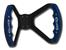 BUTTERFLY STEERING WHEEL - DRILLED (Blue Grips on Brilliance Anodized Black Wheel)